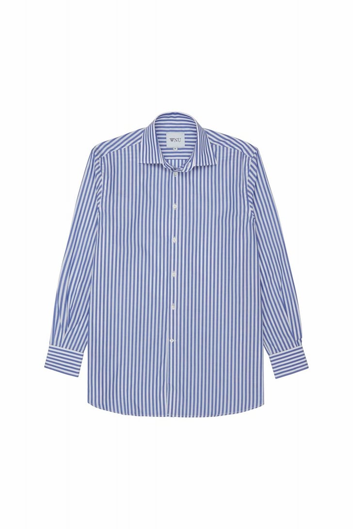 Shop Meghan's Exact WNU Blue Striped Shirt | Meghan Markle's Blue ...