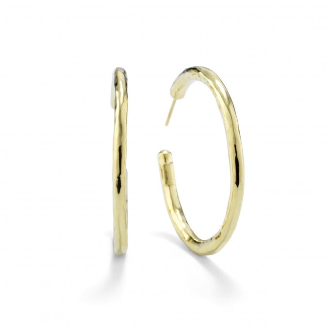 Hailey baldwin 2024 gold hoop earrings