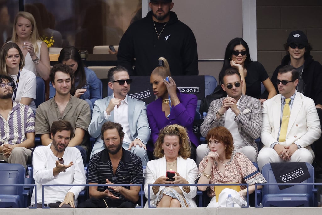 Laverne Cox and Ebon Moss-Bachrach at the US Open on Sept. 10.