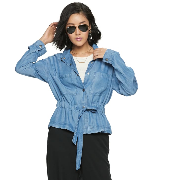 Oversized Tie Jacket Lightweight Jackets From Kohl's POPSUGAR