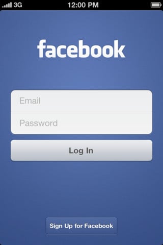 Facebook iPhone App 