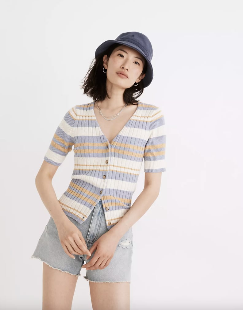 Weekday Uniform: Glencrest Button-Front Sweater Tee