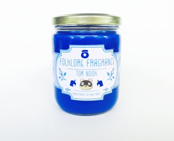 Animal Crossing Tom Nook candle