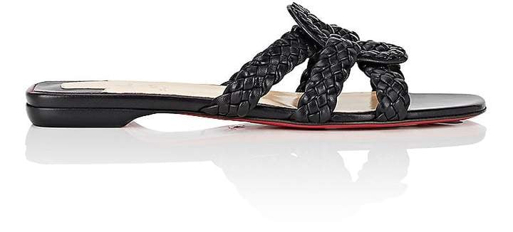 Christian Louboutin Leather Slide Sandals