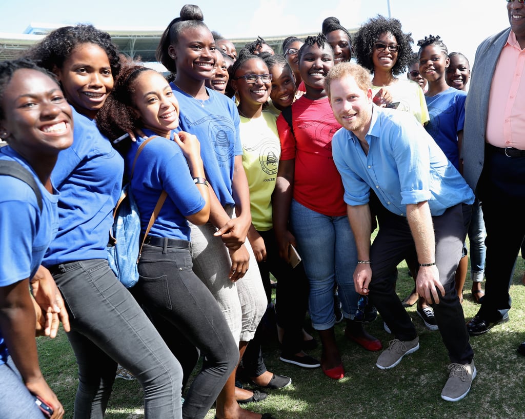 Prince Harry Dancing With Kids in the Caribbean 2016
