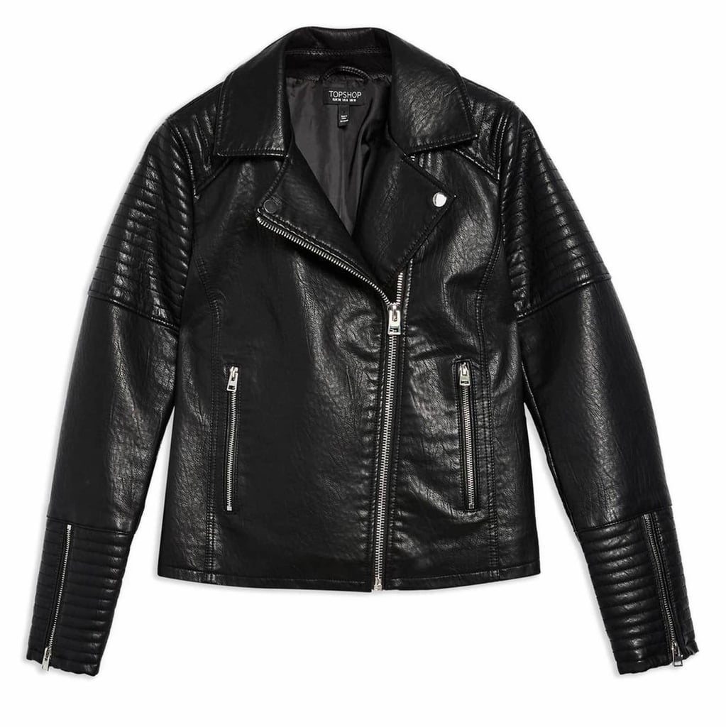 Flattering Leather Jacket | POPSUGAR Fashion