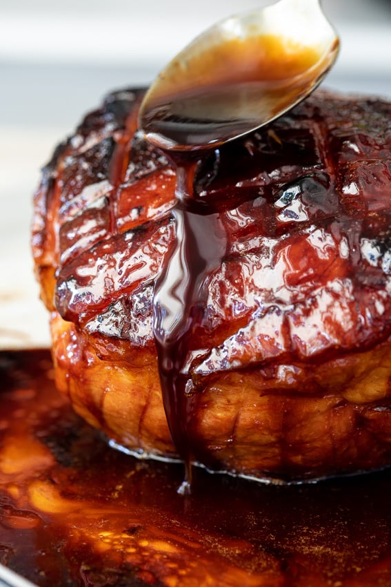 Sticky Apricot Baked Ham