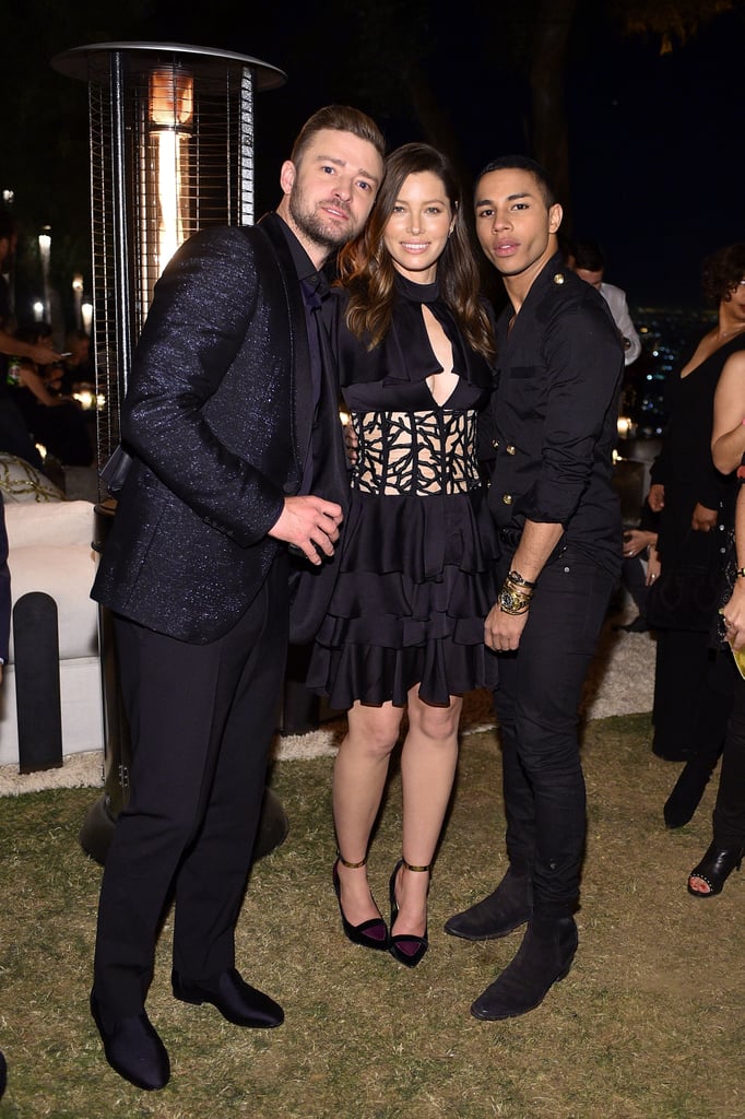 Justin Timberlake joined his wife and the guest of honor.