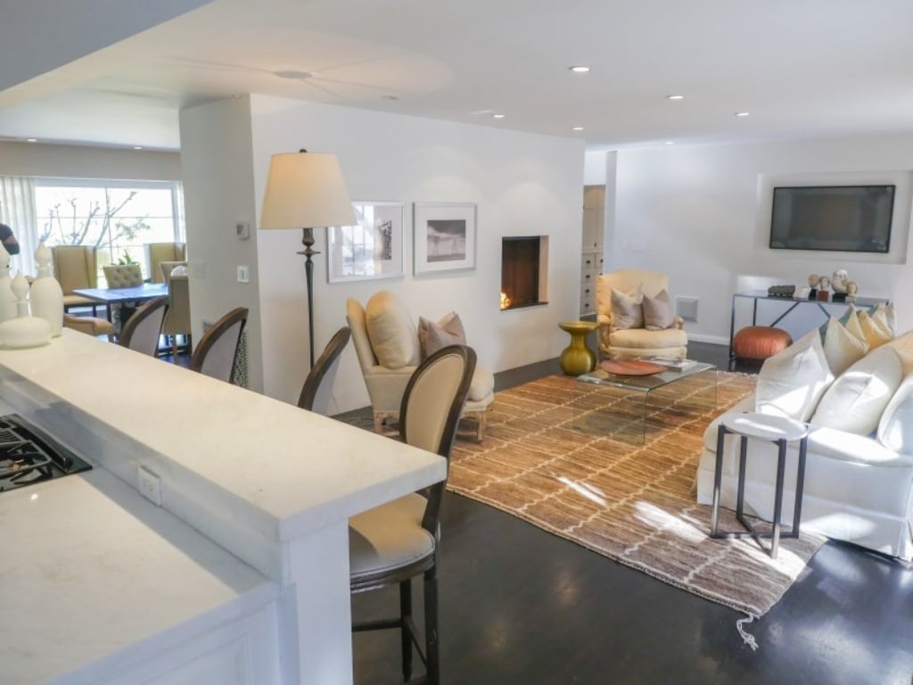 The open floor plan of the contemporary home makes the space feel large. 
Source: Sotheby's Realty