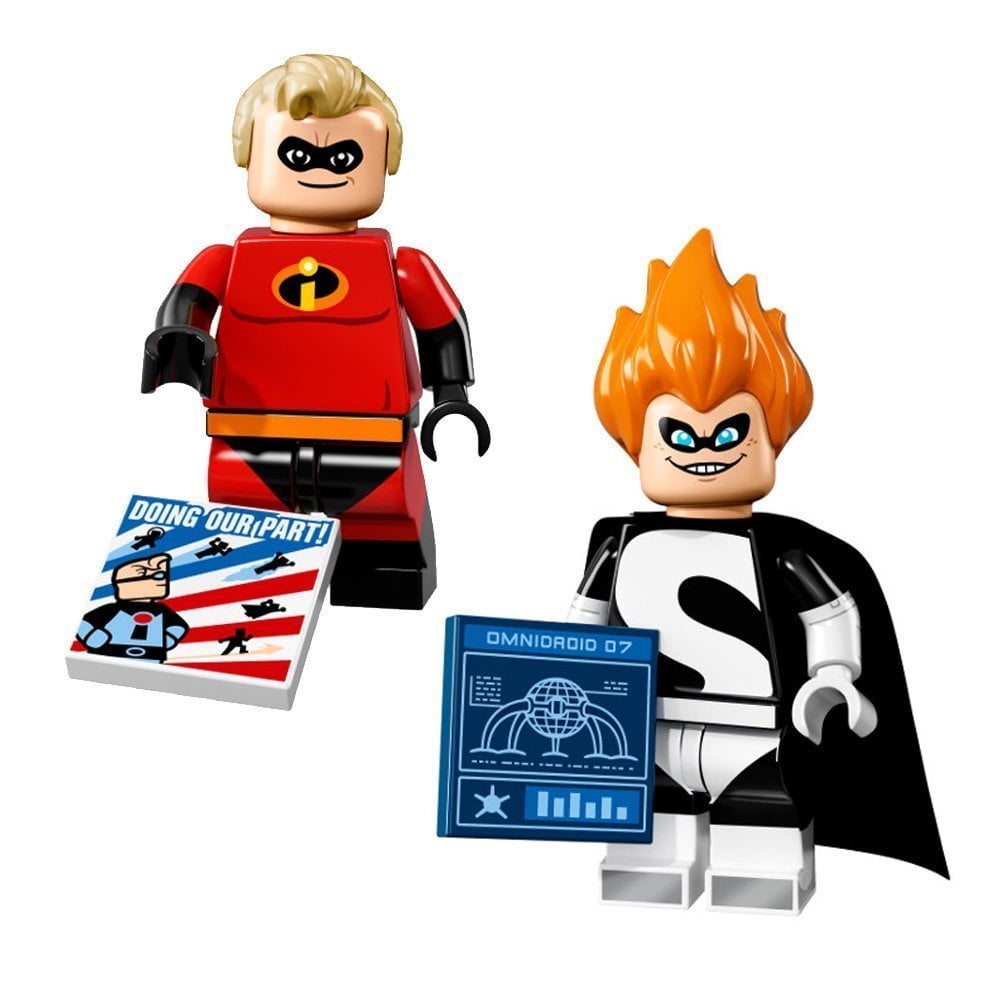 Mr. Incredible and Syndrome Disney Series Lego Minifigures