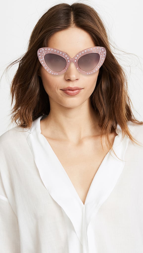 Blake Lively Pink Chanel Sunglasses In Disney 2018 Popsugar Fashion