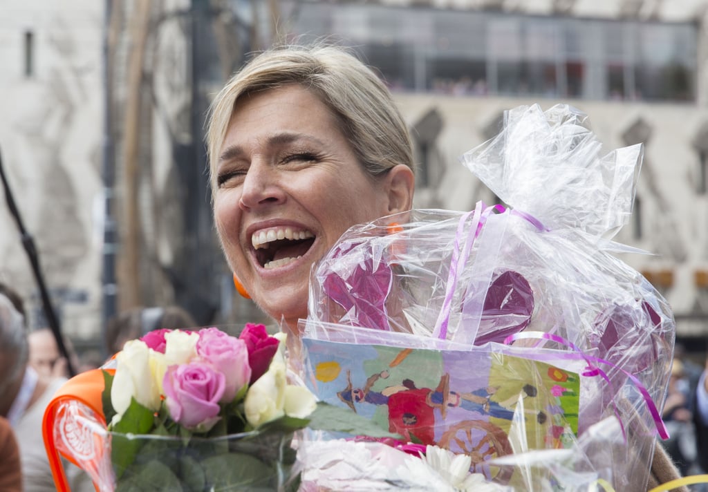 Queen Maxima of the Netherlands' Happy Faces