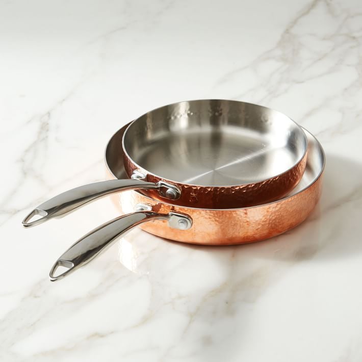 Fleischer and Wolf Seville Copper 2-Piece Tri-Ply Frying Pan Set