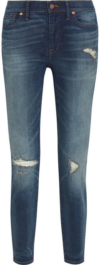 Madewell The High Riser Distressed Skinny Jeans ($135)