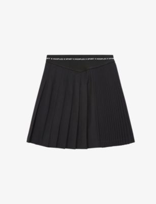 The Kooples Sport Pleated Wool Mini Skirt