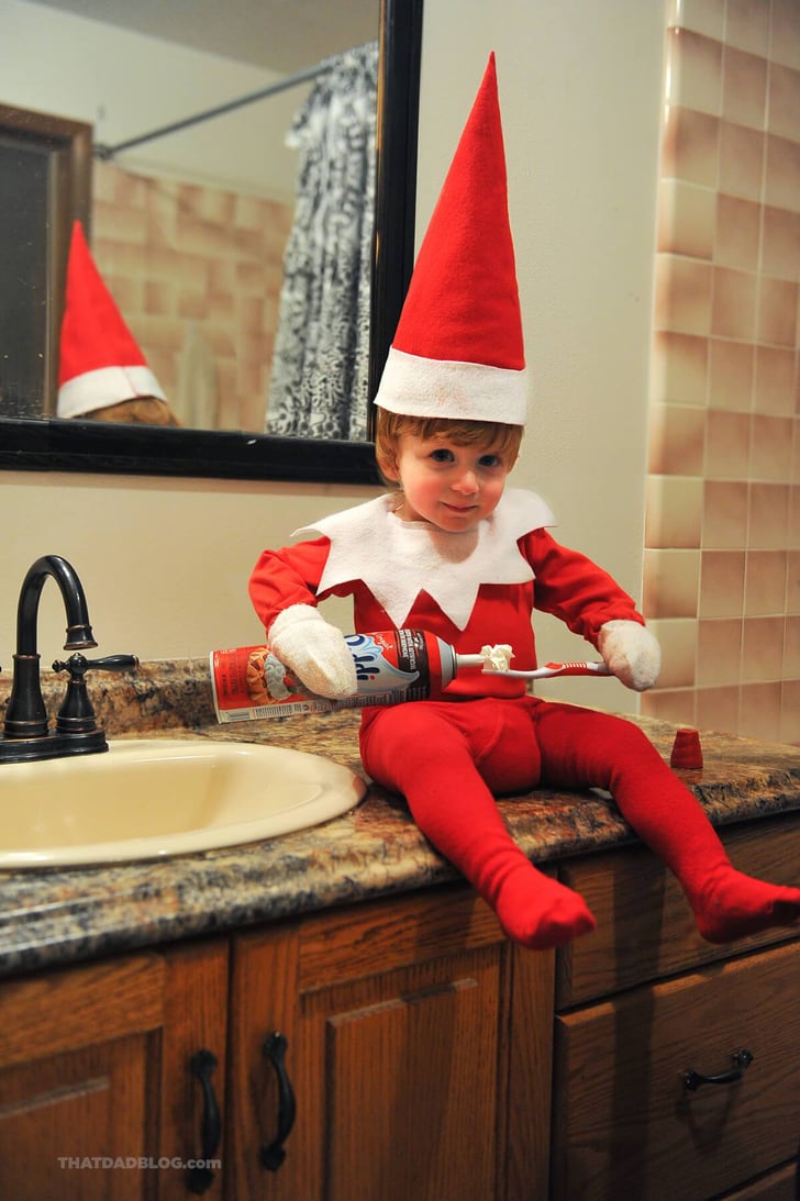 RealLife Elf on the Shelf Ideas POPSUGAR Family Photo 5