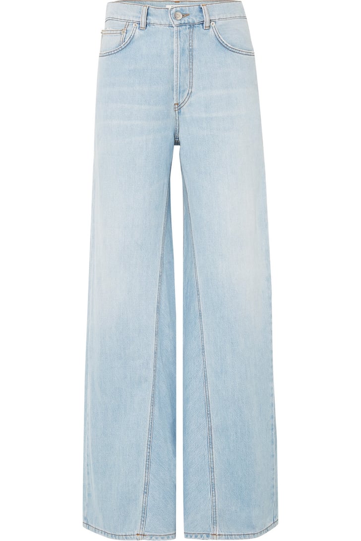 high rise wide leg jeans