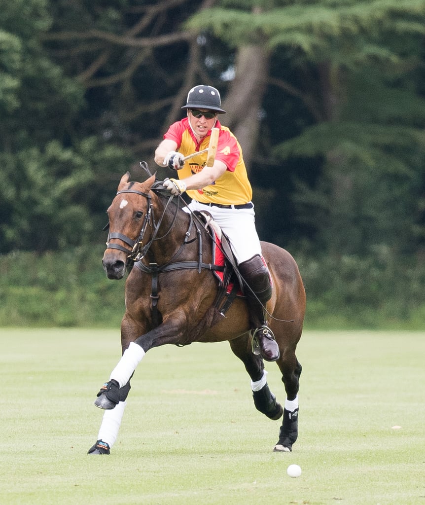 William and Harry at Polo Charity Match in England July 2017