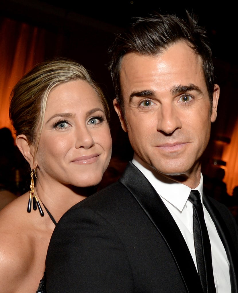 Jennifer Aniston and Justin Theroux shared a picture-perfect moment.