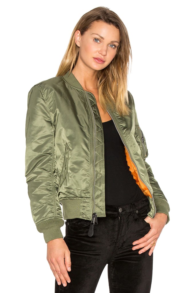 A Bomber Jacket: Alpha Industries MA-1 W Bomber in Sage