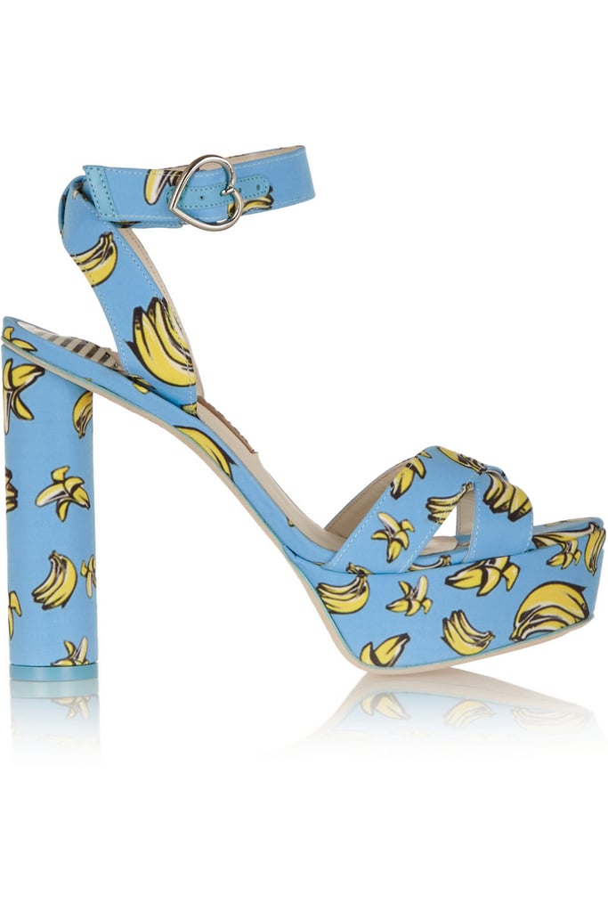 Sophia Webster Amanda Printed Faille Sandals ($395)