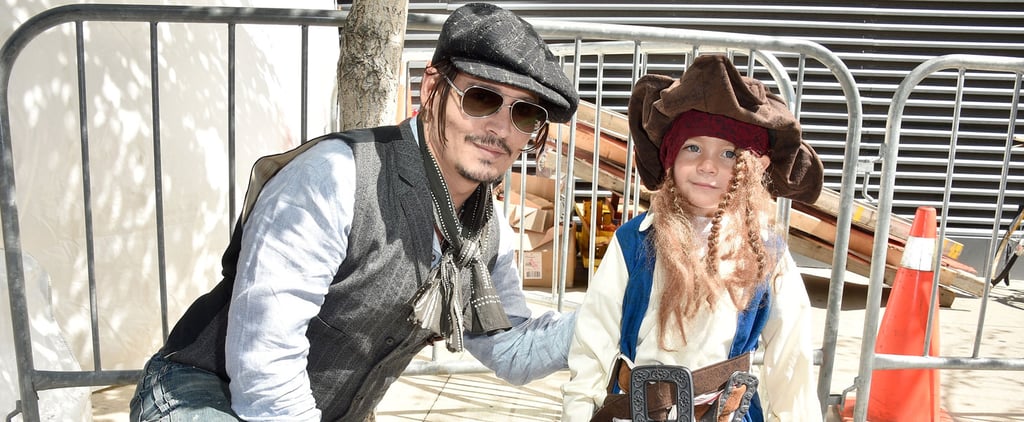 Johnny Depp Meets Mini Captain Jack Sparrow