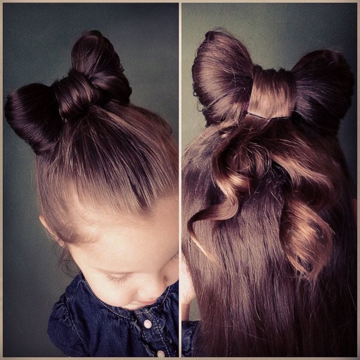 Hair Bow Half Ponytail