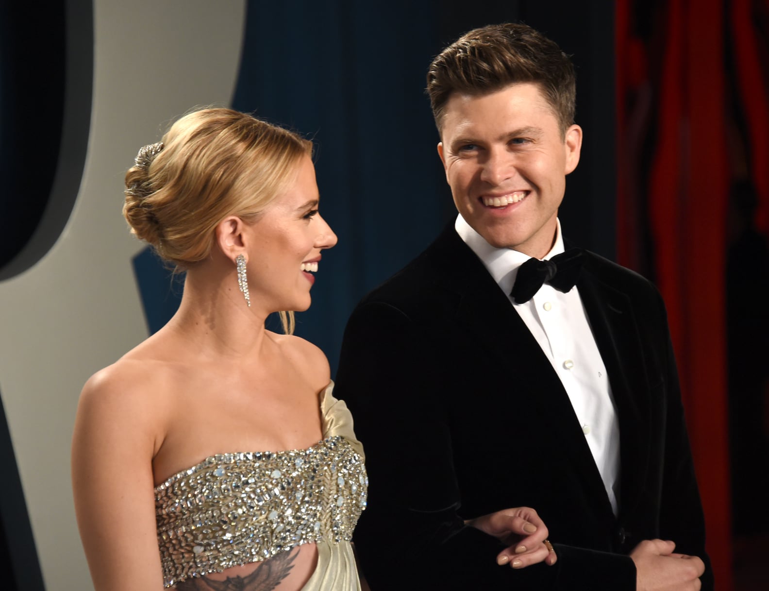 Scarlett Johansson's Dress at Vanity Fair Oscars Afterparty | POPSUGAR ...