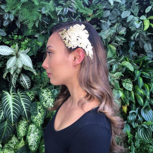 Gold-Leaf Hair Trend