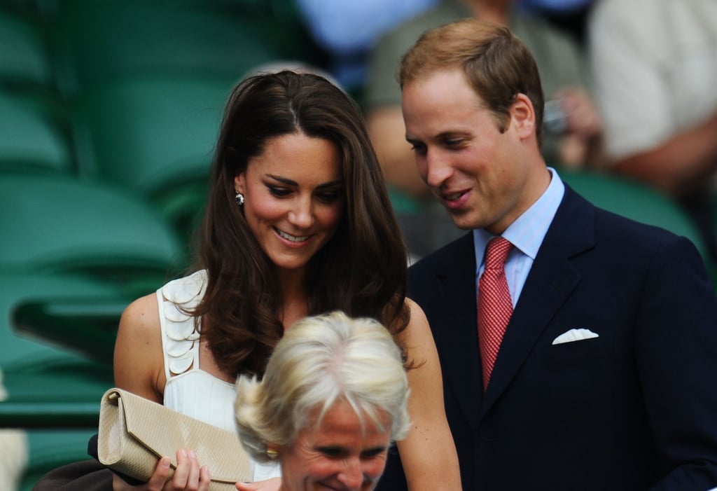 They couldn't hide their smiles at Wimbledon in June 2011.