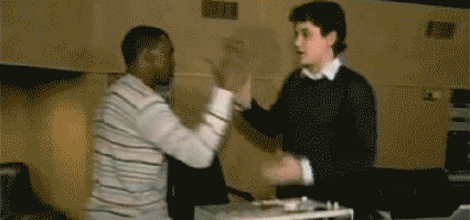 He Forces the Hand-Shake-Hug on People He Doesn’t Know Well