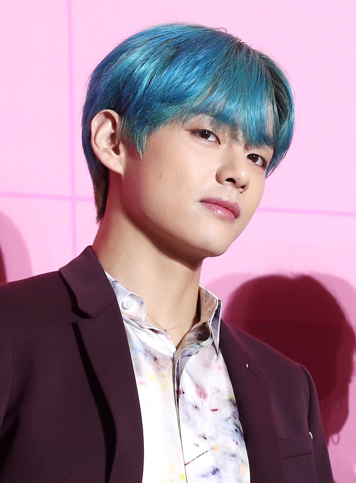V's Blue Hair Colour in 2019 | BTS's Best Hair Colours Over the Years ...