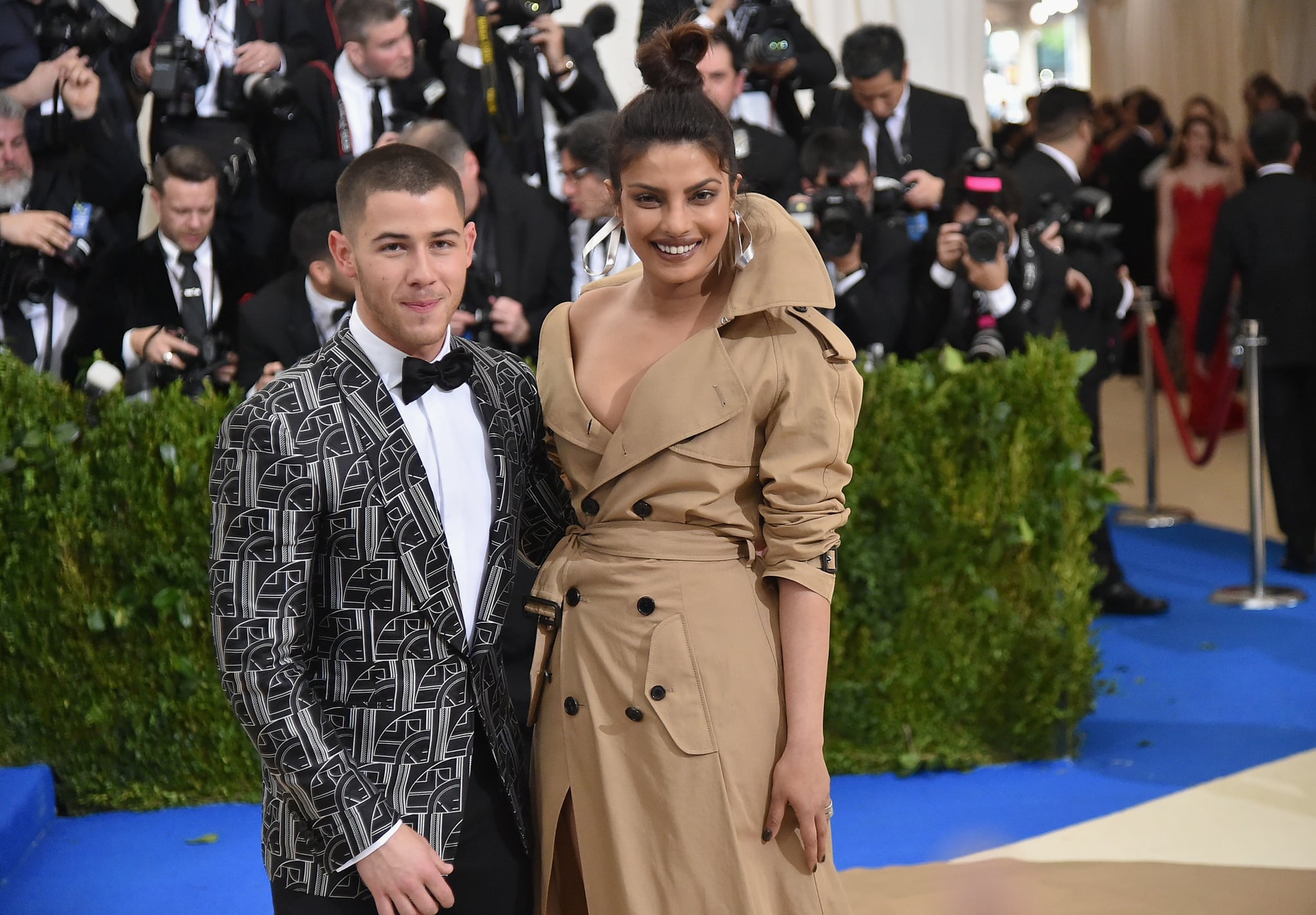 NEW YORK, NY - MAY 01:  Nick Jonas (L) and Priyanka Chopra attend the 