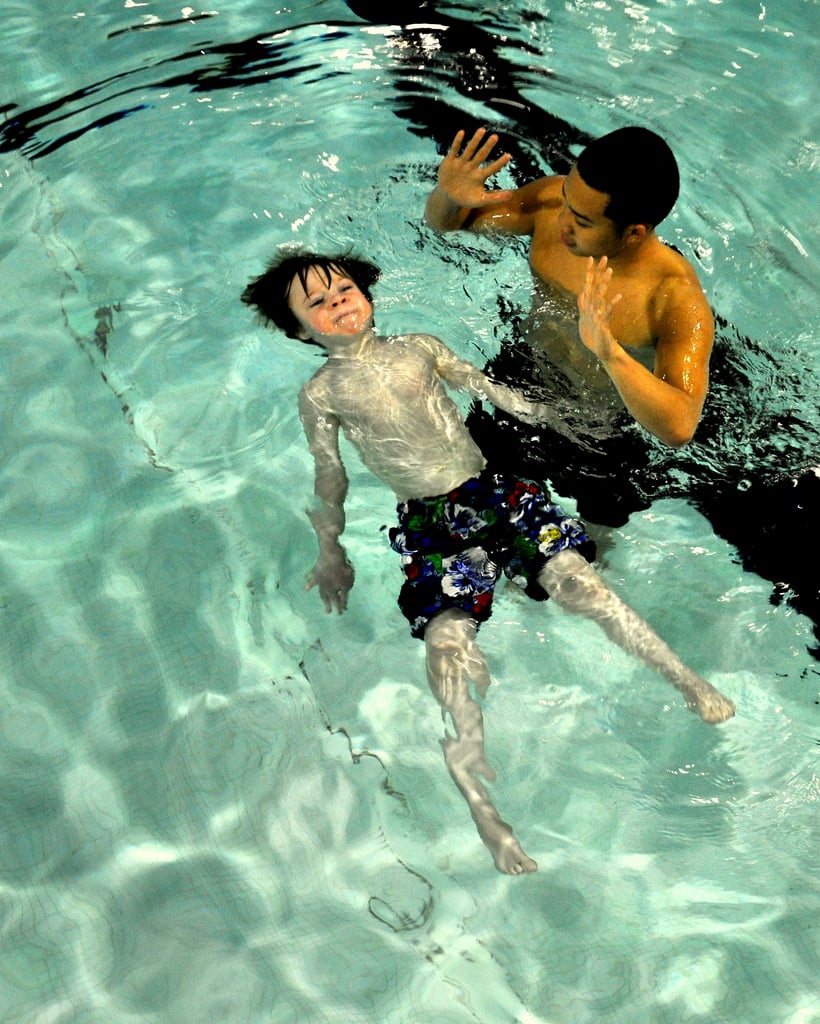 Swimming improves motor skills.