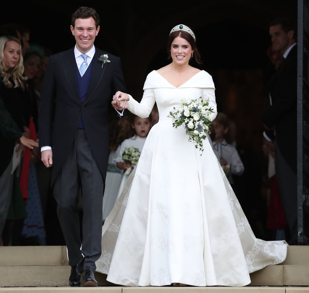 Princess Eugenie Jack Brooksbank Wedding Outfit Exhibition