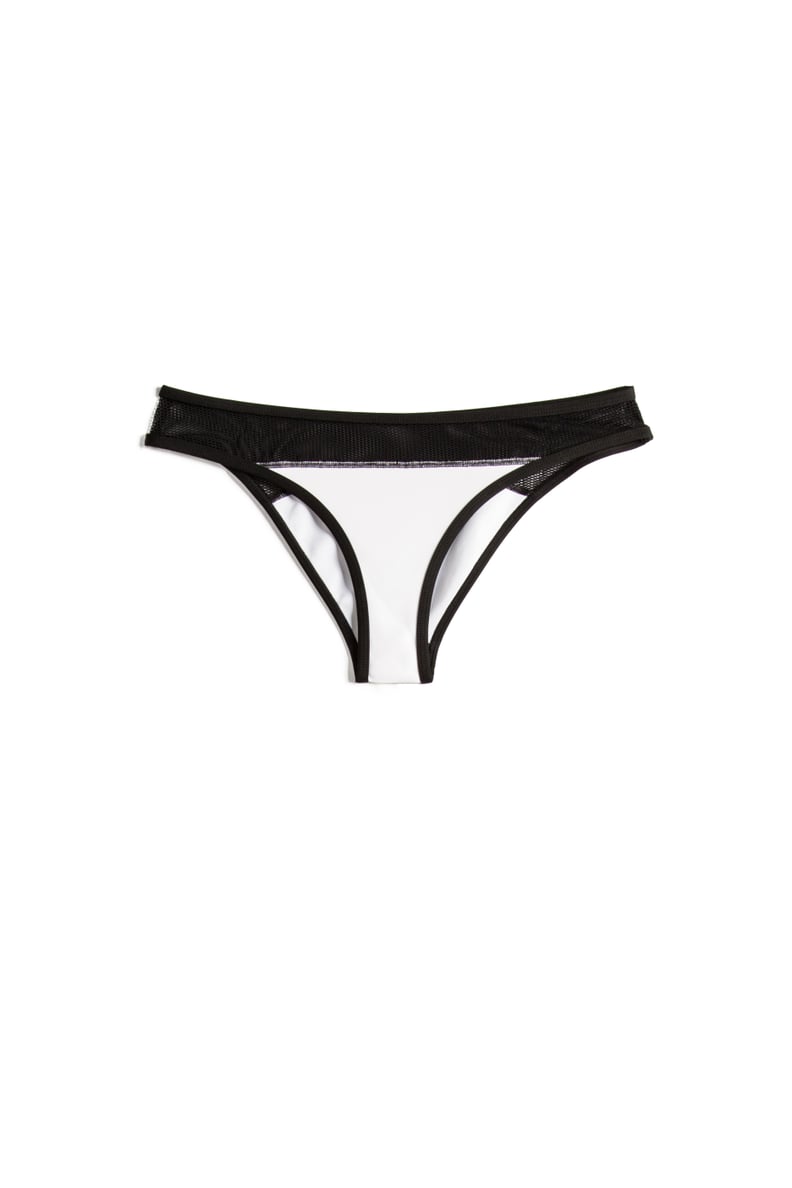 White and Black Colorblock Cheeky Bottoms