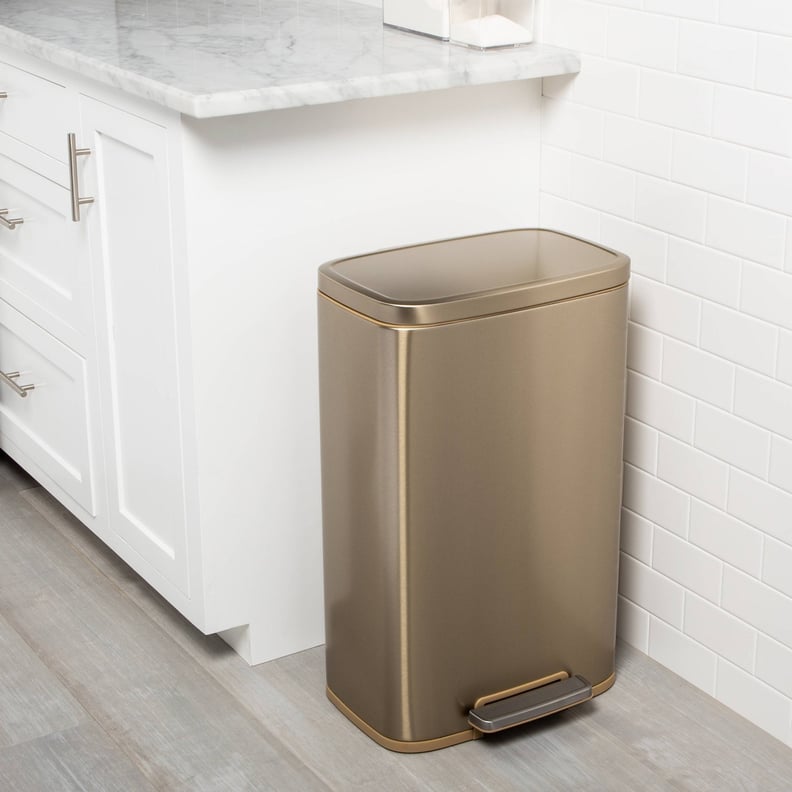 A Modern Trash Can: Brightroom 45L Rectangle Stainless Steel Step Trash Can