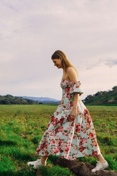 Laura Ashley UO Exclusive Georgia Midi Dress