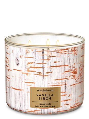 Bath & Body Works Vanilla Birch 3-Wick Candle