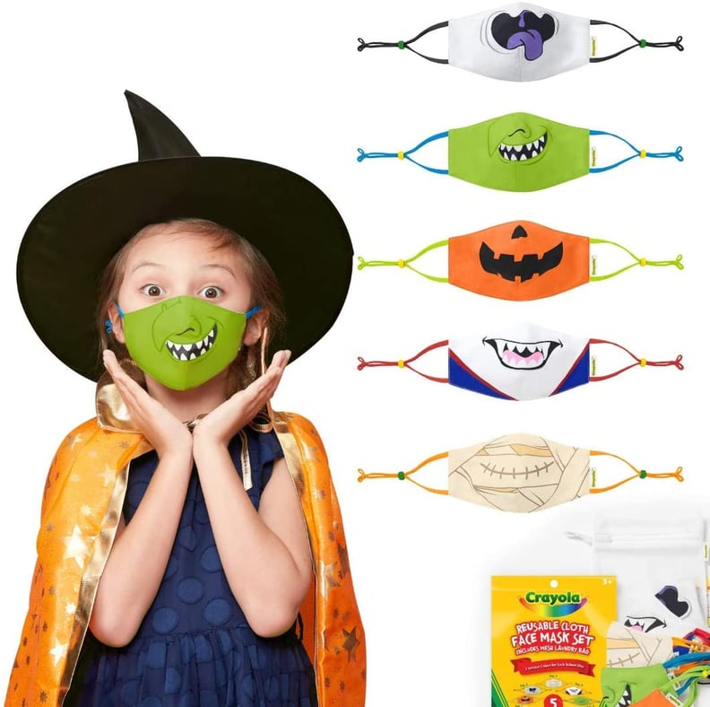 Crayola Reusable Cloth Kids Face Mask Set, Halloween