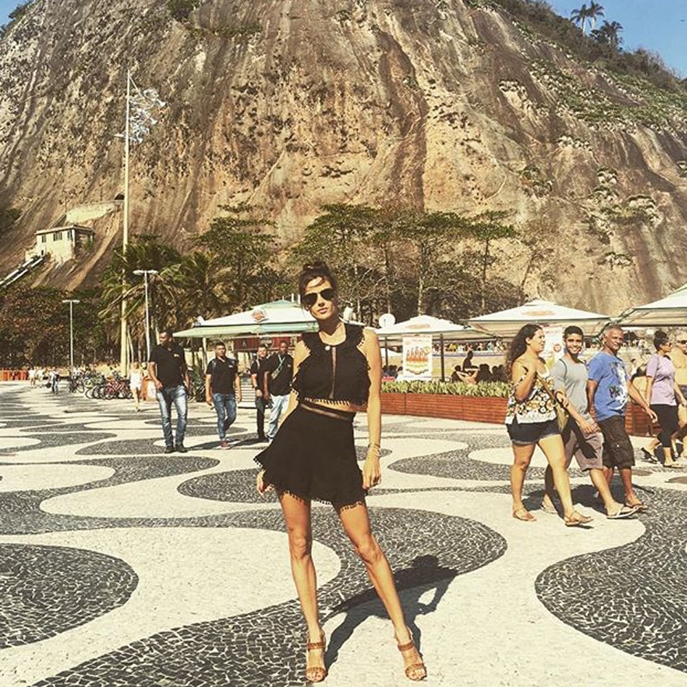 Alessandra Ambrosio's Crop Top and Skirt in Rio 2016