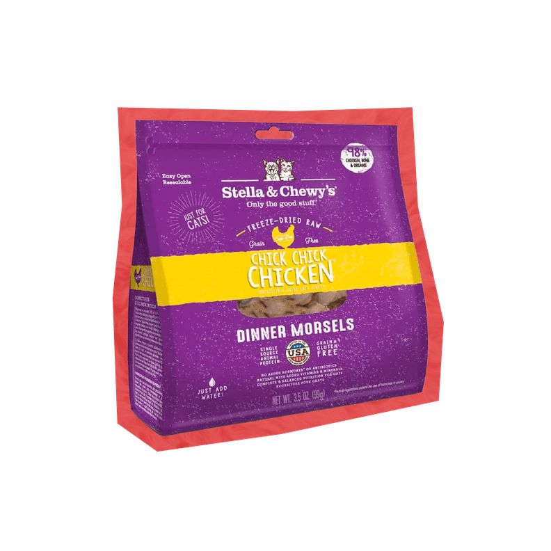 Stella & Chewy's Chick, Chick Chicken Freeze-Dried Raw Dinner Morsels For Cats