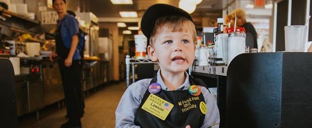 Toddler's Waffle House Birthday Party