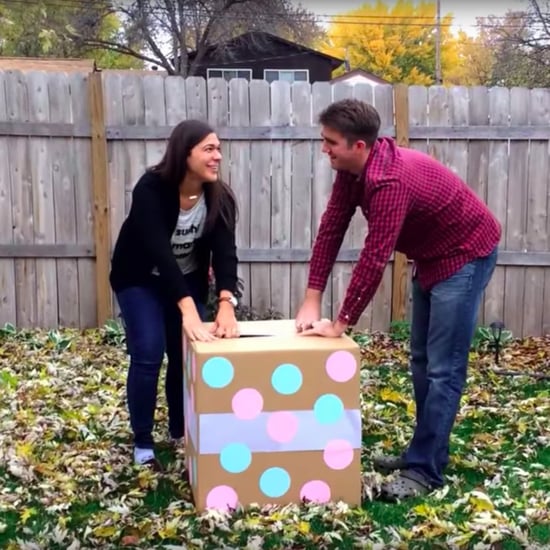 Gender Reveal Party Fail When Box Has Rainbow Balloons