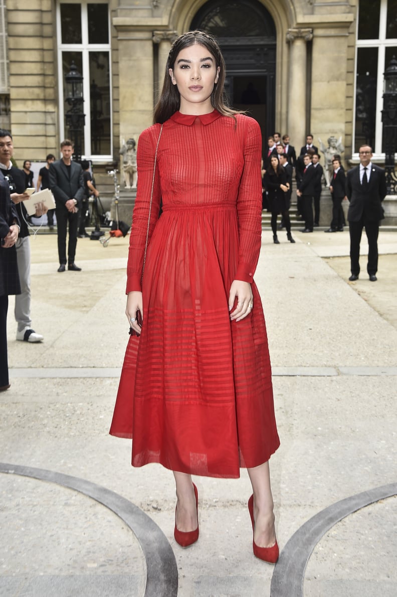 Like When She Wore This Bold Red Dress to Valentino's Spring '17 Show