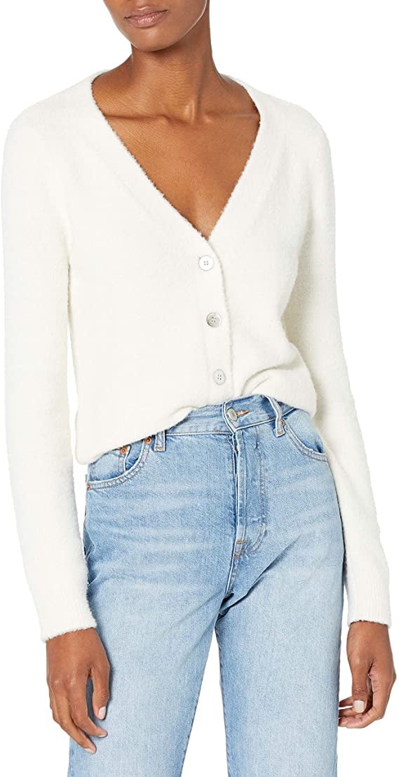 Sweaters & Tops: The Drop Francine V-Neck Button-Front Cozy Cardigan