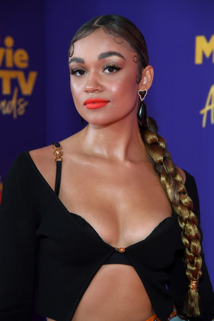 Madison Bailey's Baby Hairs and Long Braid at MTV Awards