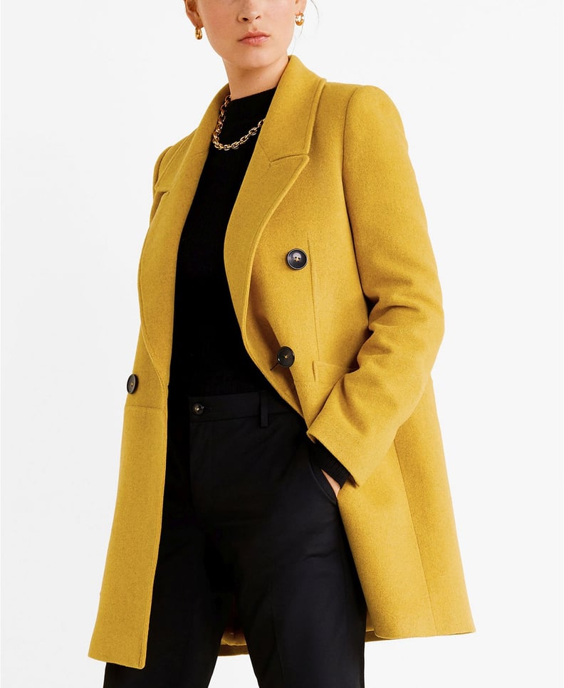 Mango Structured Wool Coat