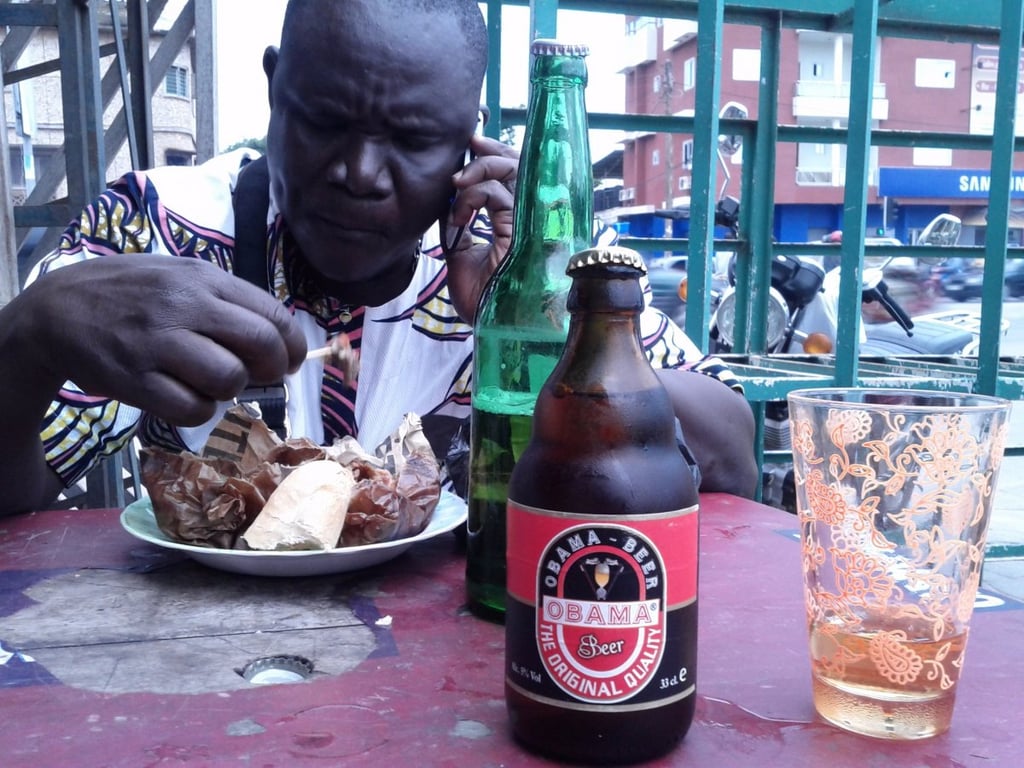 While in Benin, a French-speaking country on Africa's west coast, Garfors tried several types of Obama beer — none of which he liked — and sampled some delicious street food.