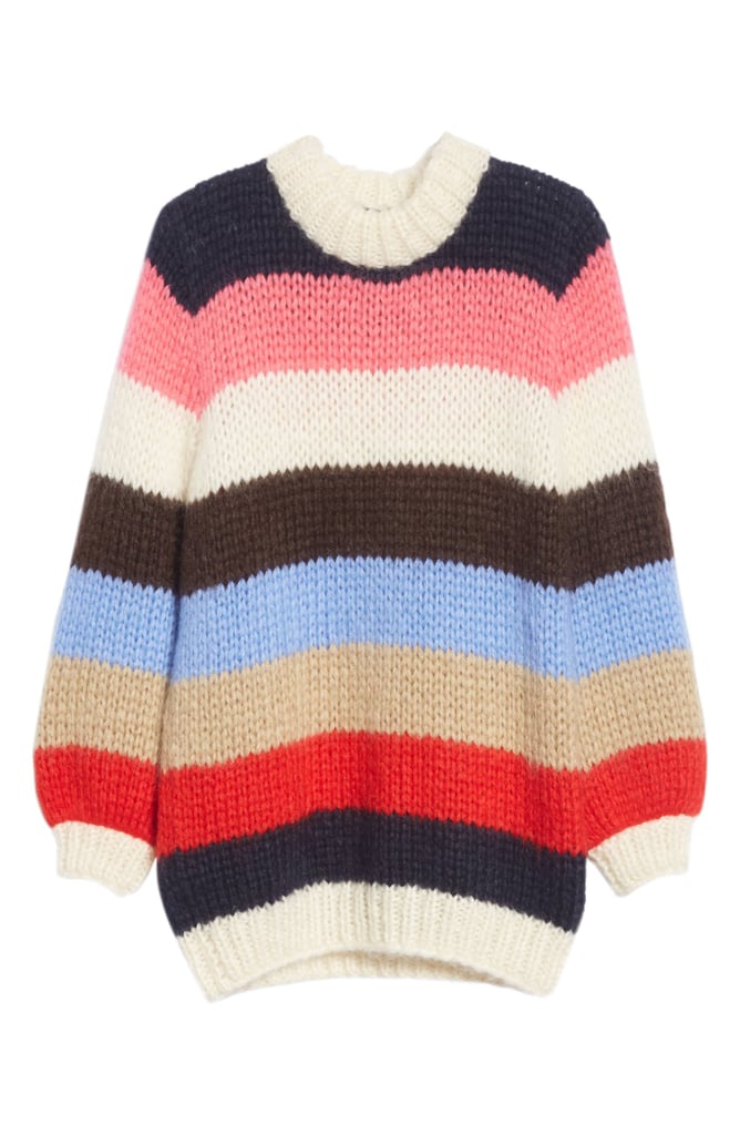 Ganni’s Julliard Multistripe Mohair & Wool Sweater